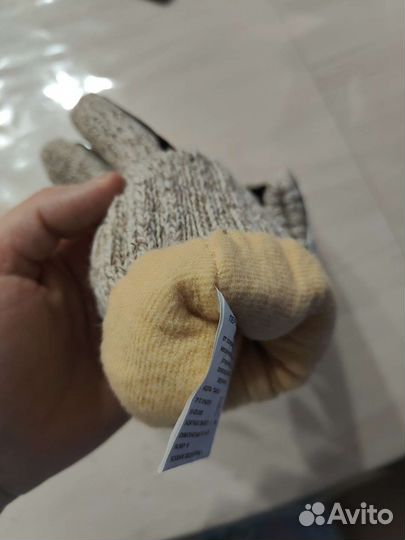 Зимние перчатки трикотажные утепленные Хаксы