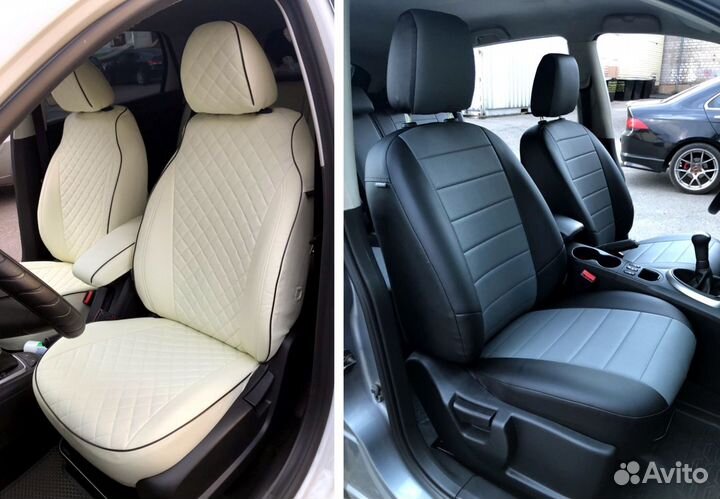 Модельные авто чехлы на заказ (экокожа,алькантара)