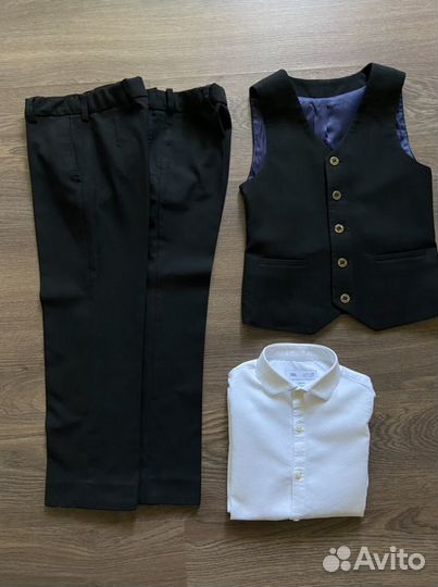 Жилетка и брюки для школы (128 см) без рубашки