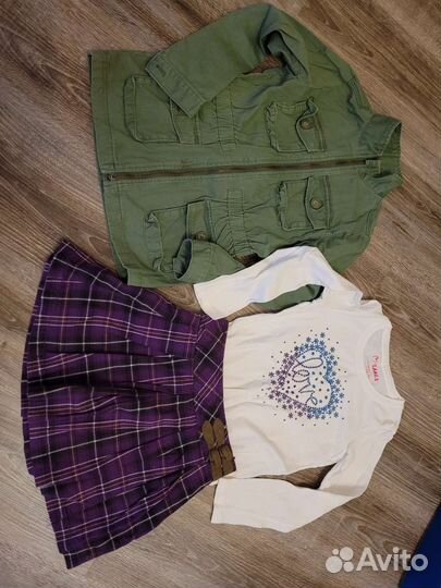 Вещи пакетом на девочку 122, 128