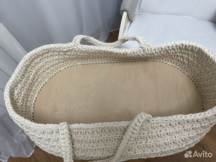 Люлька переноска вязаная