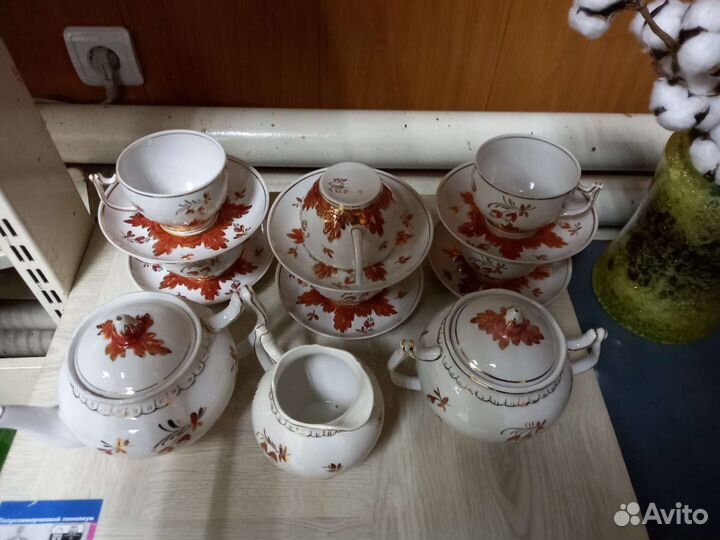 Чайный сервиз вербилки СССР Барбарис