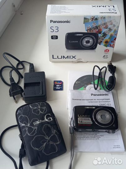 Фотоаппарат Panasonic DMC-S3 в отличном состоянии