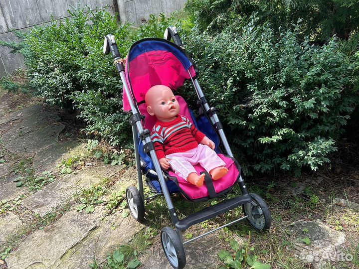 Пупс с коляской
