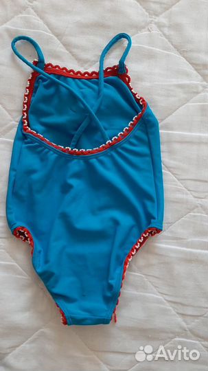 Купальник детский от 6 мес до 1 года и сланцы