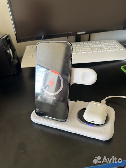 Док станция 4в1 iPhone apple watch airpods