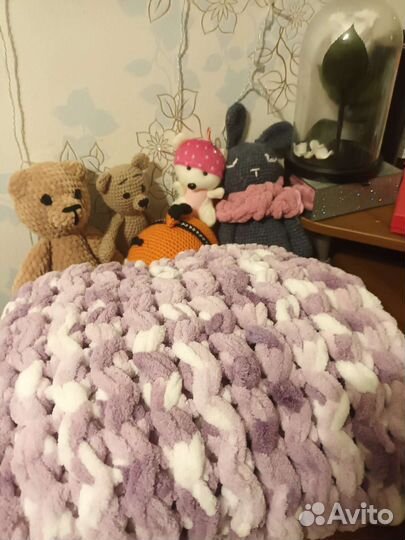 Плед детский вязаный