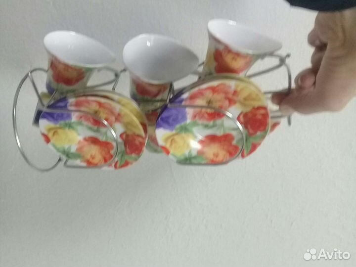 Кофейный набор с подставкой на 6 персон