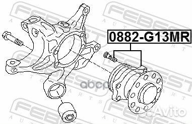 К-т подшипника ступицы задней Subaru Forester