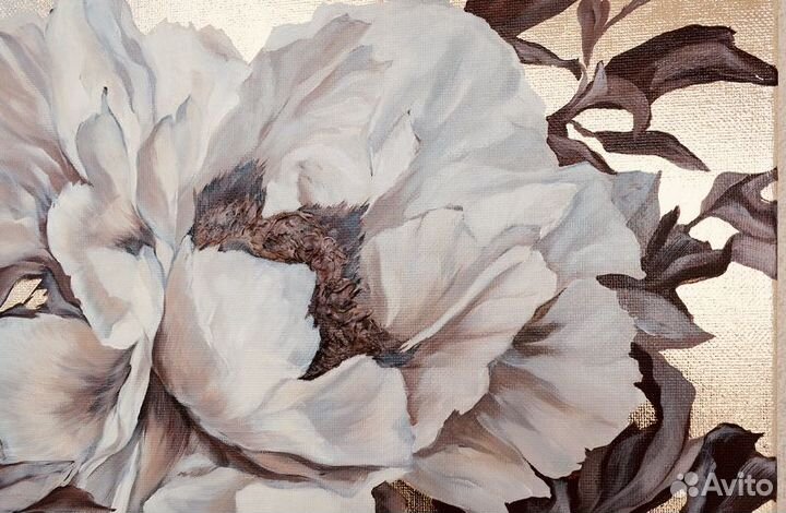 Картина маслом цветы