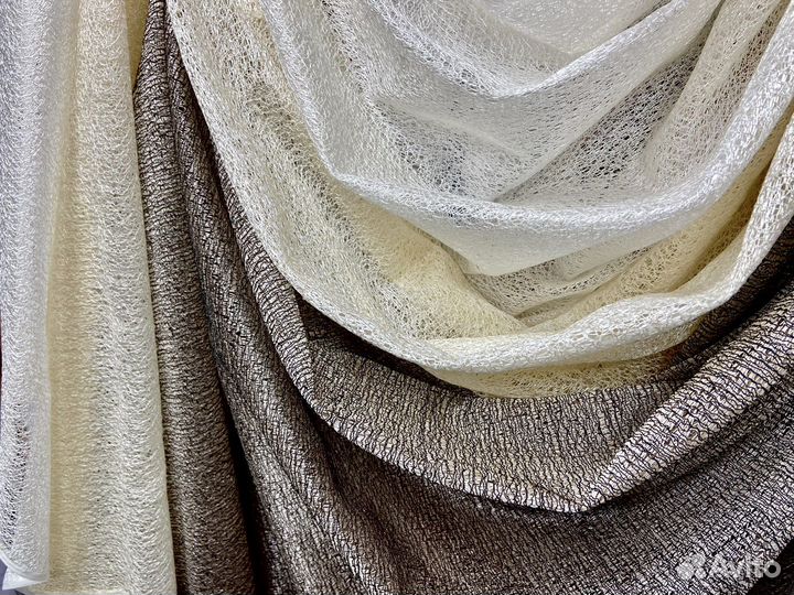 Тюль жаккард