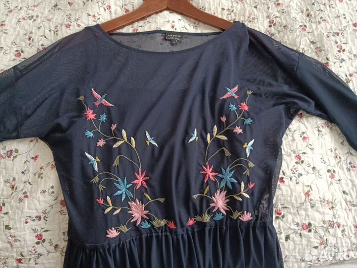 Двухслойное платье. Красивое, лёгкое, длинное