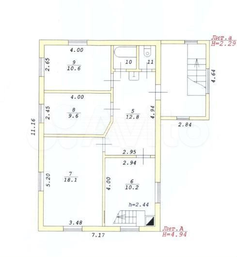 Дом 161,8 м² на участке 5,7 сот.