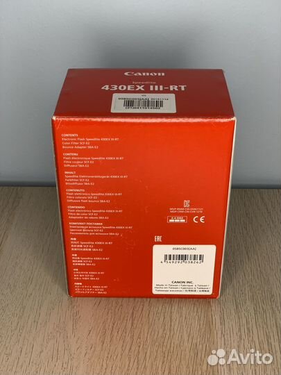 Вспышка Canon Speedlite 430EX III-RT