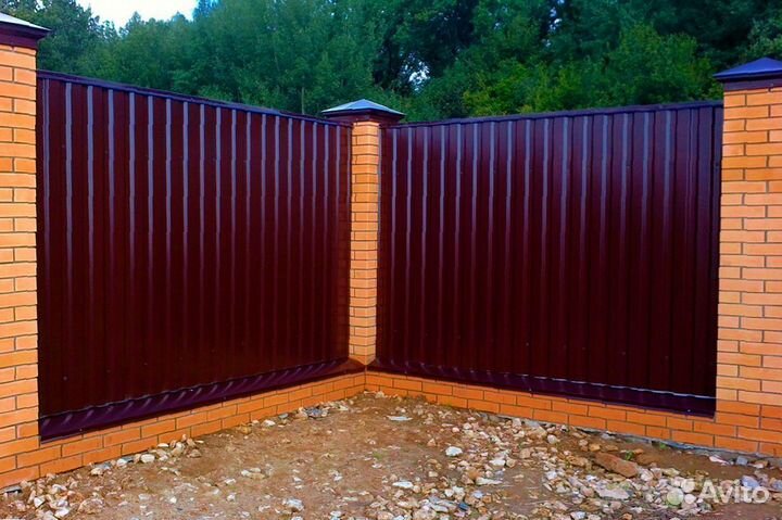 Забор из профнастила