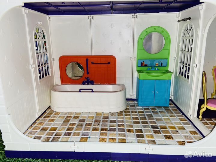 Домик для барби с мебелью