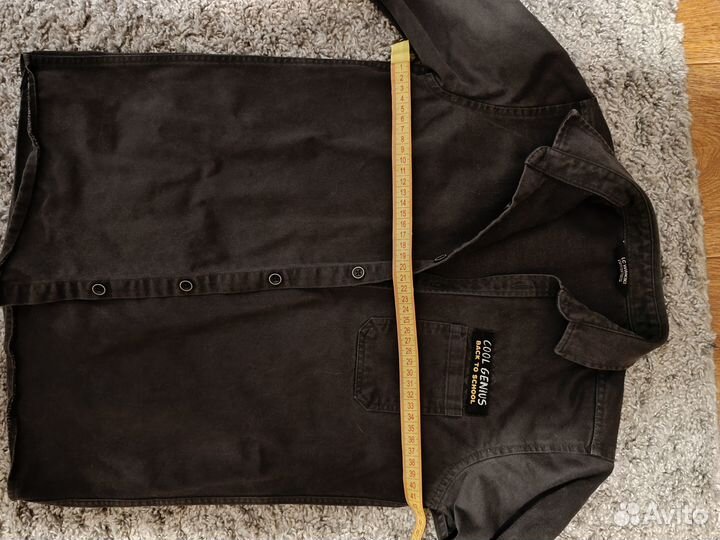 Рубашка черный джинс на мальчика 134-140, Waikiki