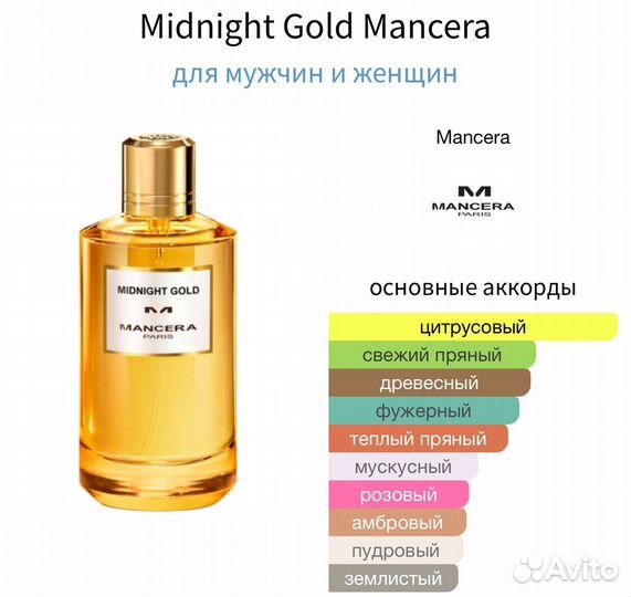 Mancera Midnight Gold (распив)