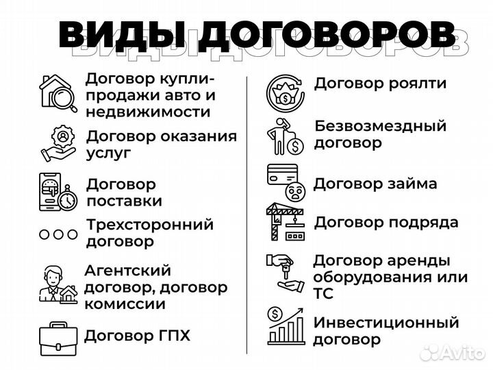 Юрист составление договора / составление договоров