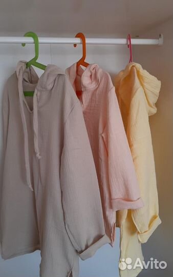 Туника пляжная детская из муслина