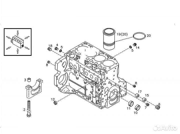 Deutz 1013 seria запчасти двигателя