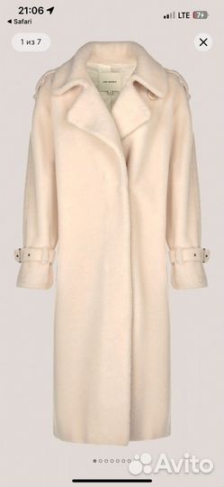 Шуба из 100% шерсти альпаки