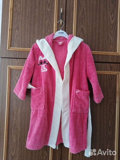 Халат махровый для девочки