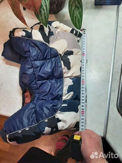 Одежда для средней собаки, комбинезон зимний