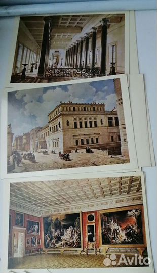 Окрытки Здания и залы Эрмитажа Новый Эрмитаж аквар
