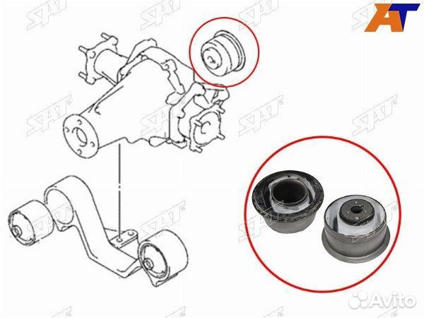 Сайлентблок заднего дифференциала suzuki grand vit