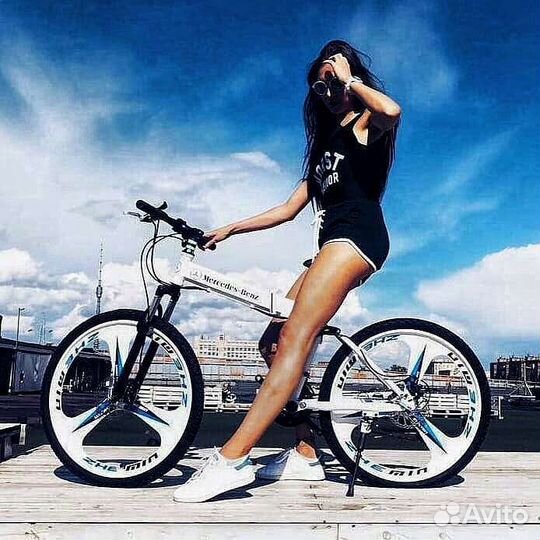 Велосипед складной на литых дисках