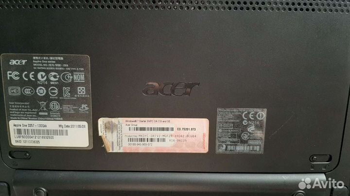 Нетбук Acer aspire one