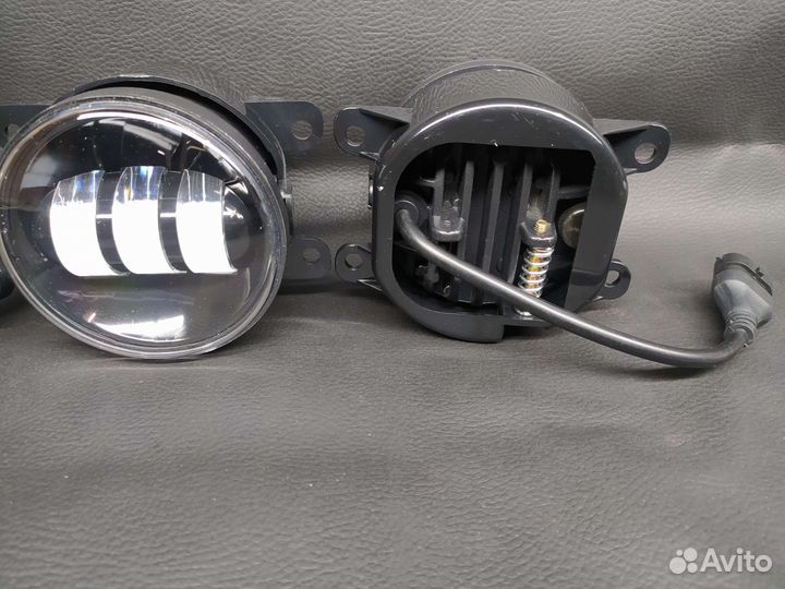 LED туманки LADA Vesta Ford 2 режима Белый/Желтый