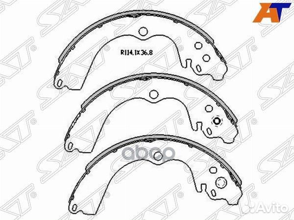 Колодки тормозные зад subaru forester SF/SG 97