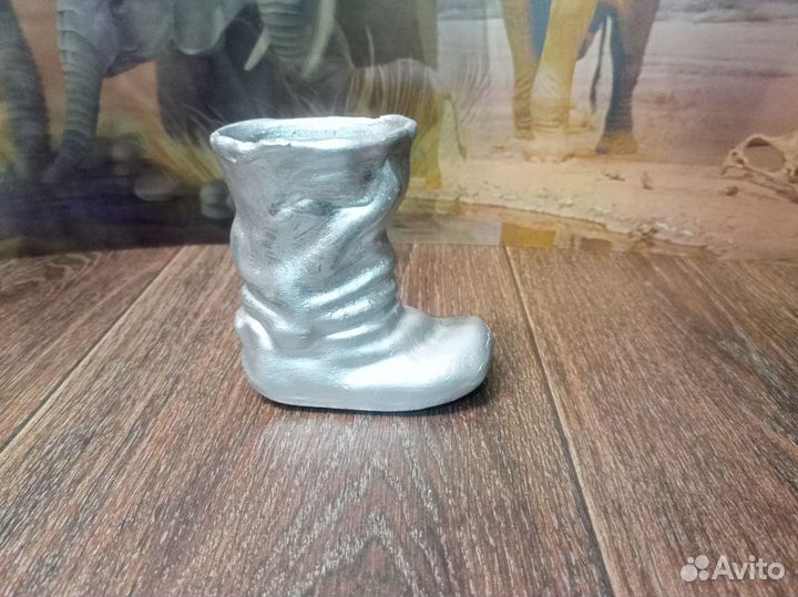 Сувенирный Сапог алюминиевый
