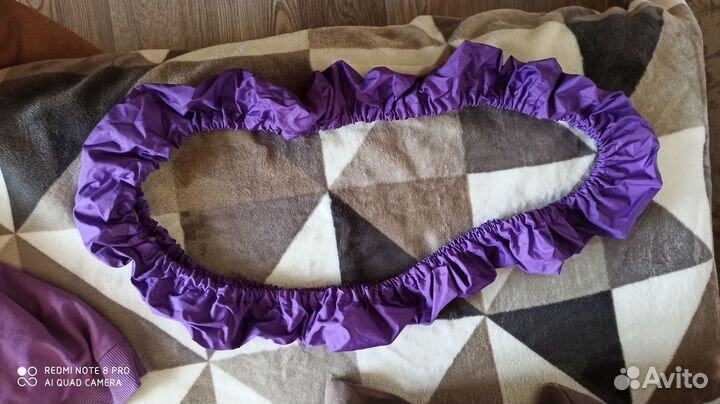 Булавы37см,скакалка194см,чехол для обруча d107см