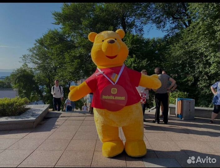 Винни пух. Надувная ростовая кукла. 2.6 м