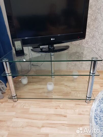 Стеклянная тумба под тв телевизор