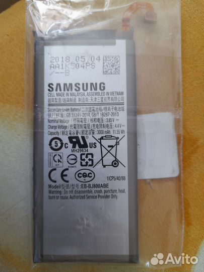 Аккумулятор Samsung J6