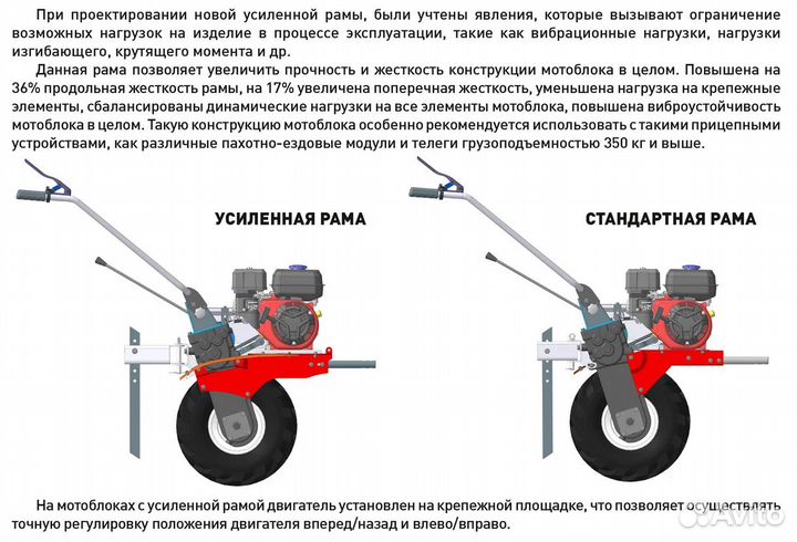 Мотоблок с кенгурятником Carver MT-7106WT