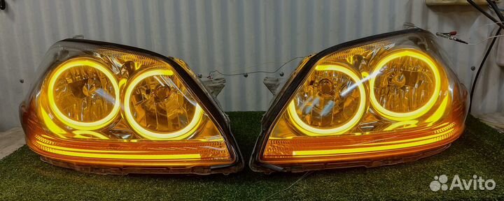 Toyota mark 2 110 фары тюн рест дорес