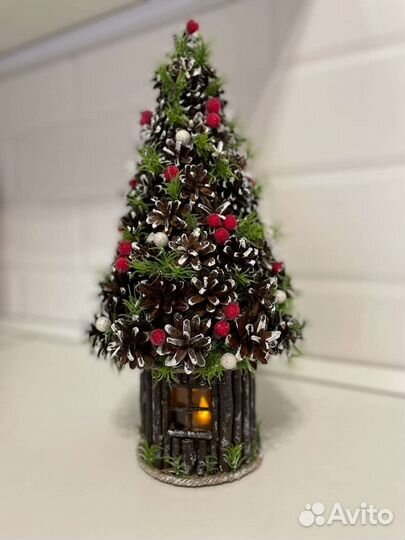 Ёлка-домик Рождественская, ручная работа
