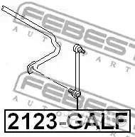 Тяга стабилизатора передняя (volkswagen sharan (7m