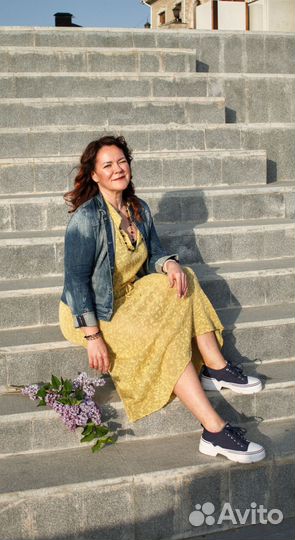 Вязаное платье длинное летнее