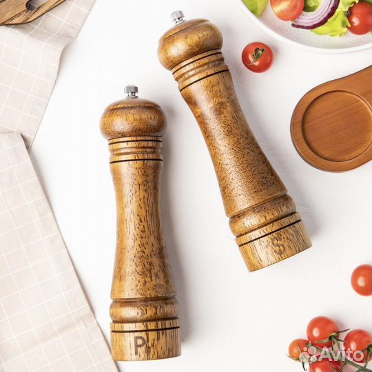 Мельница для специй ручная дерево