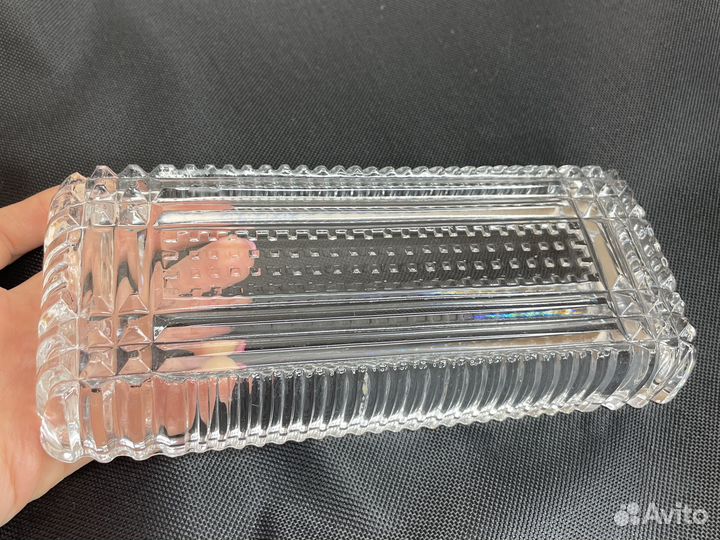 Хрустальная селедочница СССР