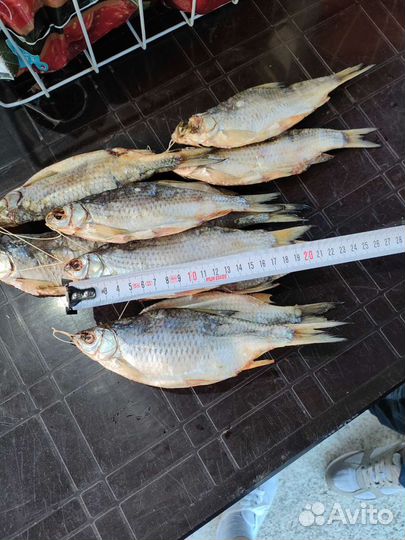 Сушеная рыба. Вяленая Азовская тарань