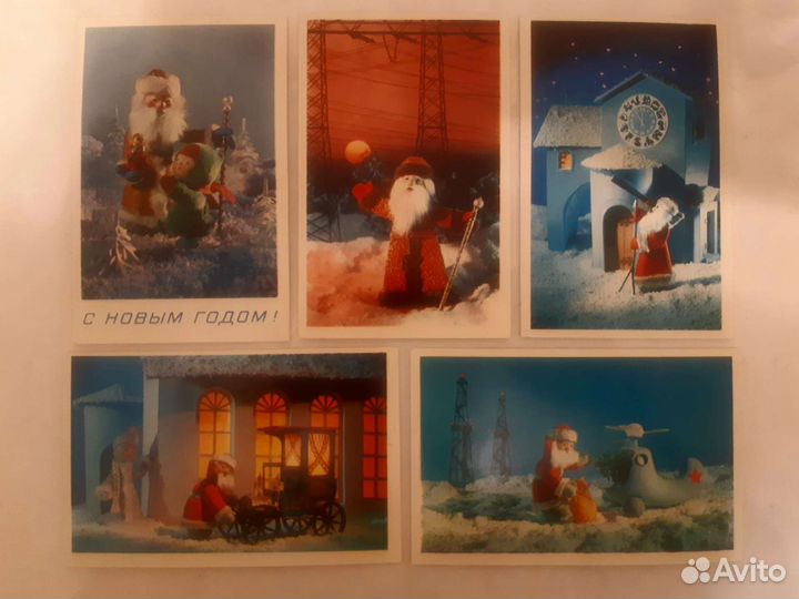 Открытки новогодние СССР