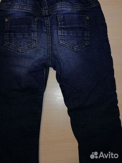 Джинсы на флисе 92