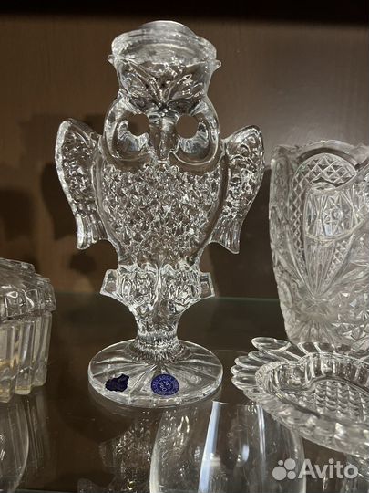 Хрустальная ваза хрустальный подсвечник шкатулка